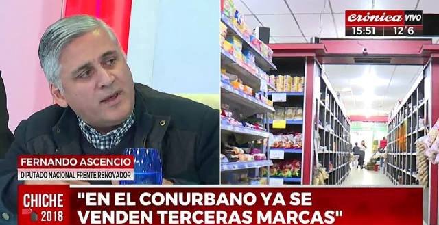 Declaraciones del Diputado del Frente Renovador, Fernando Asencio