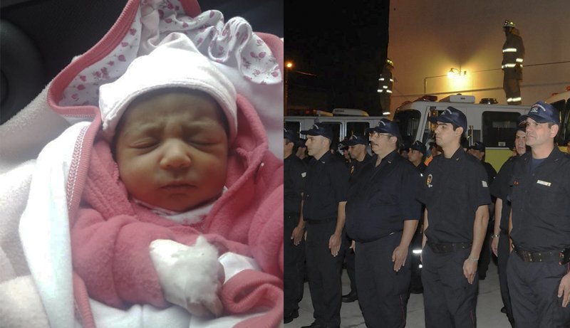 Bomberos de Morón salva de la muerte una beba en Merlo Gómez