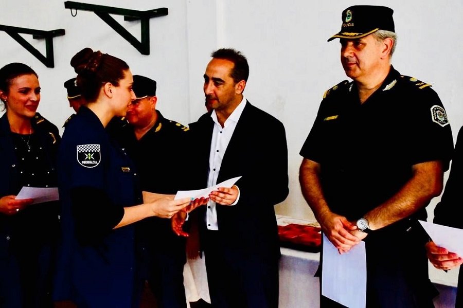 Tagliaferro destacó por su labor a más de 70 efectivos de la Policía Local 