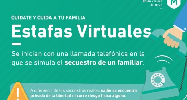 Morón lanzó campaña para prevenir secuestros virtuales