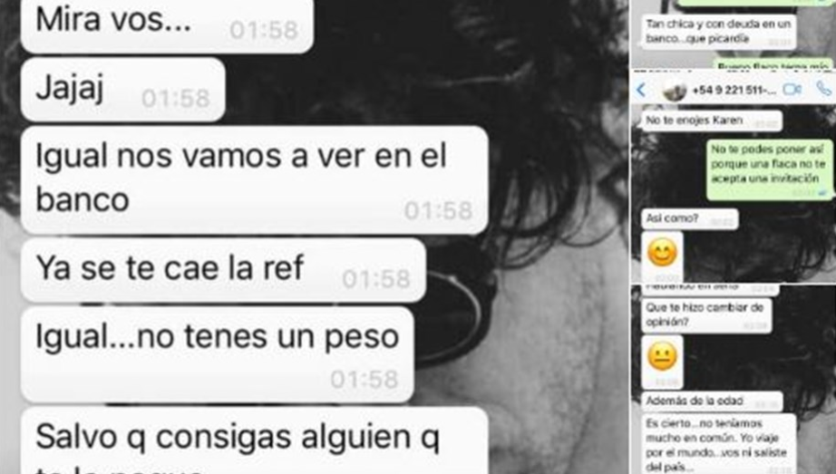 Los humillantes mensajes del empleado bancario que acosó a su clienta por WhatsApp