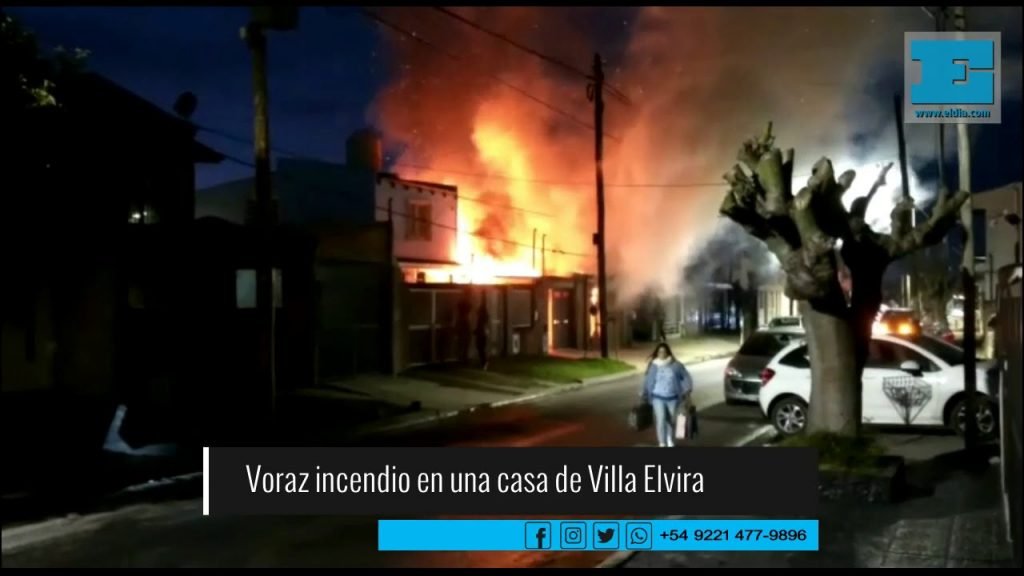 Extrema tensión en barrio de La Plata por impresionante incendio