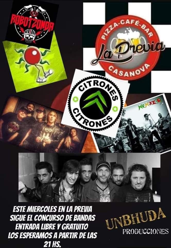 CONCURSO DE BANDAS Y JAM SESION EN LA PREVIA