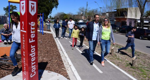 Barrio San Juan: Tagliaferro inauguró obras del «Corredor Ferré»