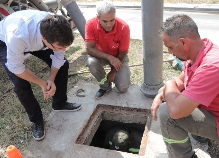 Los intendentes de Morón y Hurlingham recorrieron las obras de recuperación de la Ruta 4