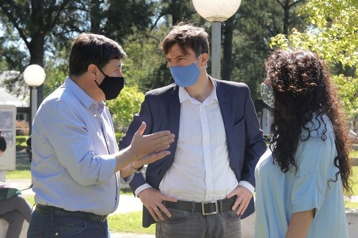 Morón | Lucas Ghi y el ministro Daniel Arroyo recorrieron el distrito