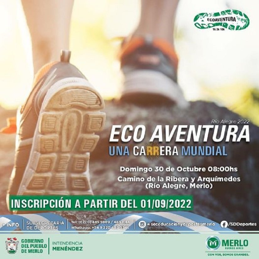 Merlo se prepara para la carrera “Eco Aventura”