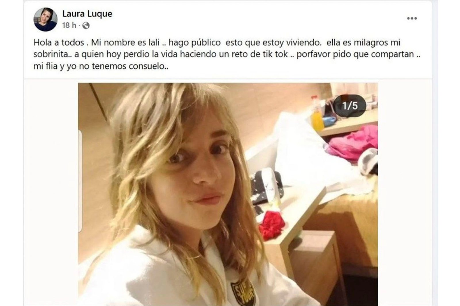 Drama en Santa Fe: una niña de 12 años murió cuando intentaba cumplir un reto viral de TikTok