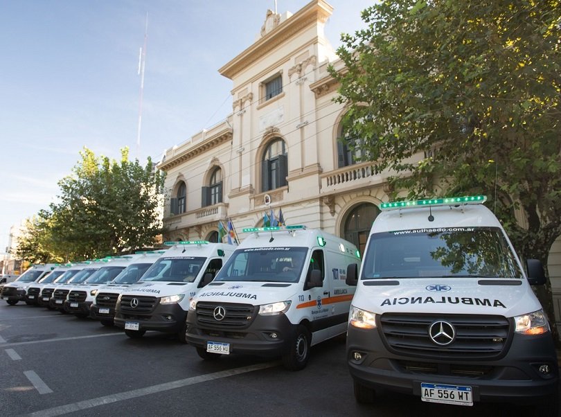 Ambulancias. El sistema sanitario incorporó nuevas ambulancias.
