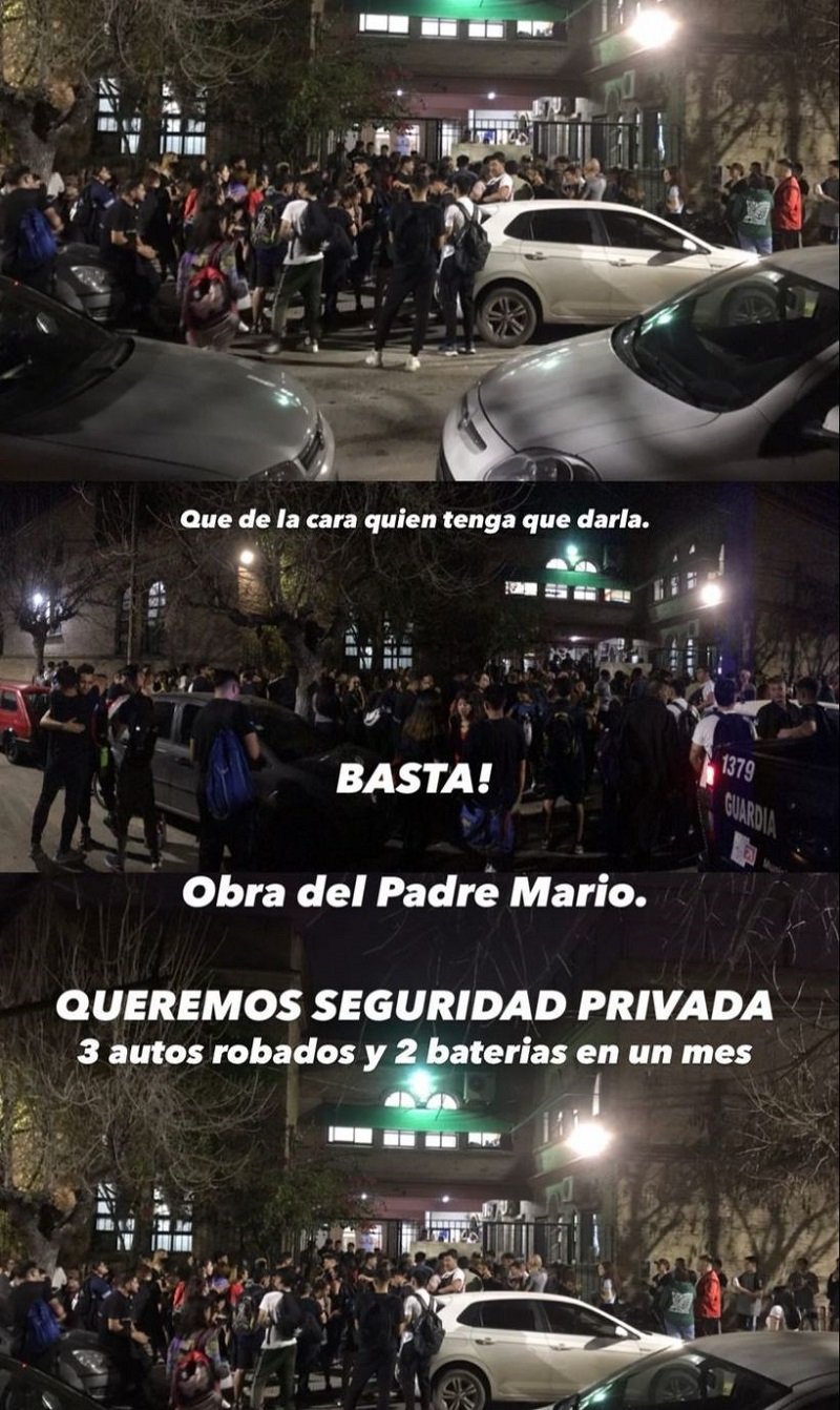 Padre Mario: Los alumnos reclaman medidas de seguridad