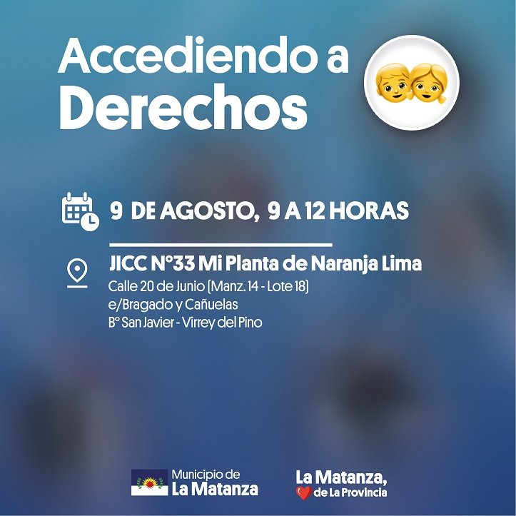Derechos. Nuevos operativos de Accediendo a Derechos.