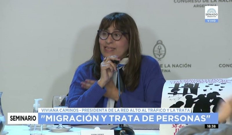 Viviana Caminos representante de RATT Argentina (Red de Alto al Tráfico y la Trata). nueva emisión de No Te Duermas.