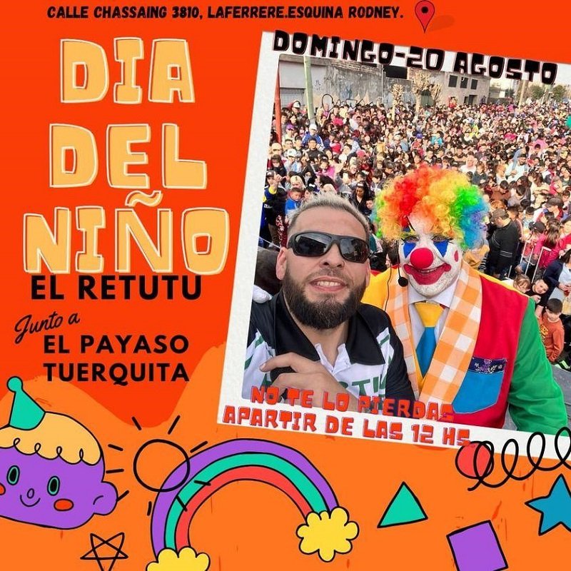 Walter de La Fuente, efectivo retirado de la Policía de la provincia de Buenos Aires y bombero voluntario de La Boca junto al músico de cumbia Gastón Villegas