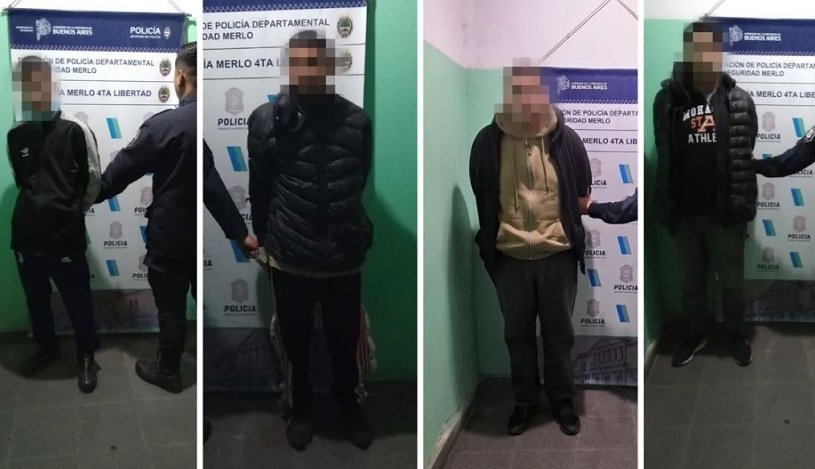 Merlo: Cuatro detenidos por robos a comercios