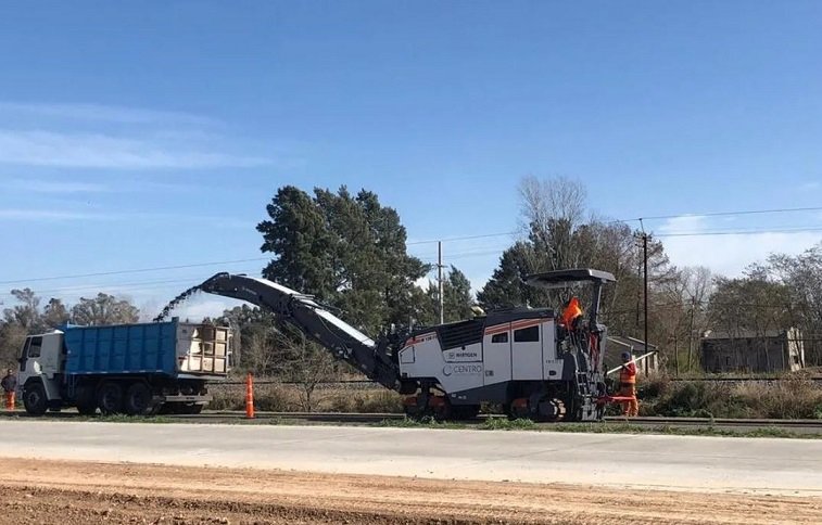 Marcos Paz reactivó la obra de ensanchamiento de la Ruta 40