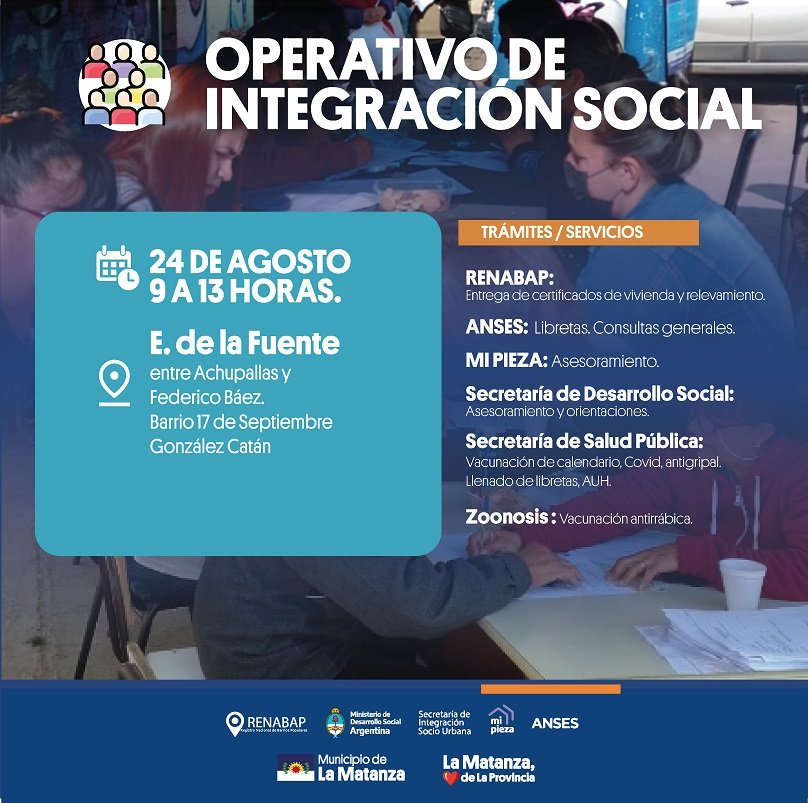 ANSES, operativo en González Catán.