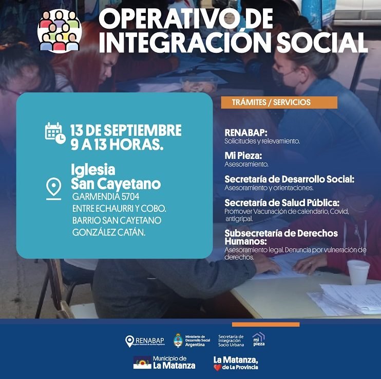 Jornadas, trámites en González Catan.