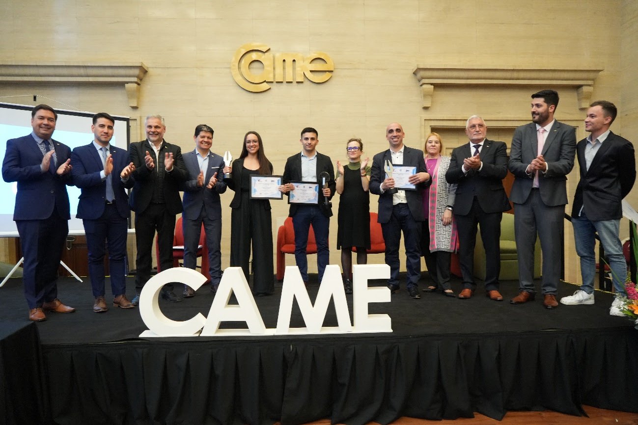 Un emprendedor rionegrino ganó el Premio Joven Empresario Argentino 2023 que entrega CAME