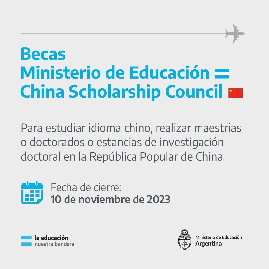 Ministerio Ministerio de Educación ofrece becas para estudiar en la República Popular de China