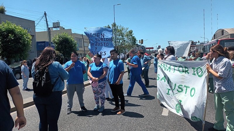 Sanatorio. Trabajadores del Sanatorio San Justo.