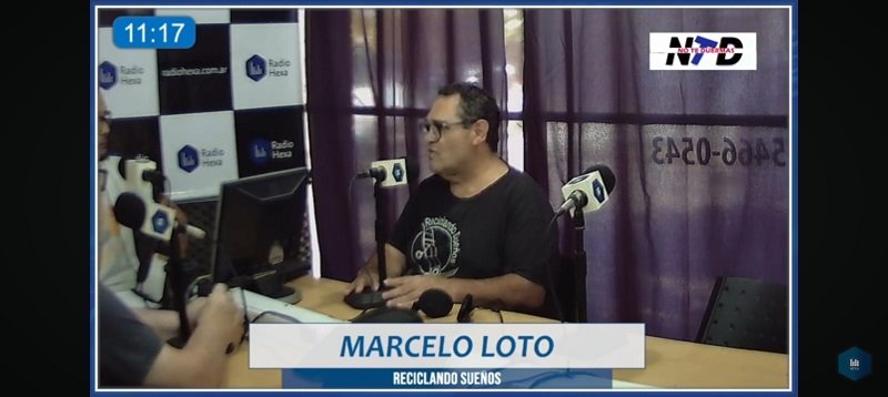 Marcelo Loto . Cooperativa que se llama Reciclando Sueños".