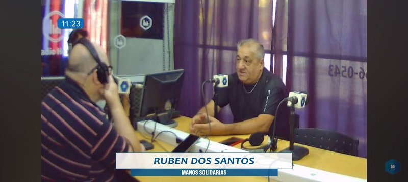 Rubén Dos Santos, líder de “Manos Solidarias de La Matanza”.