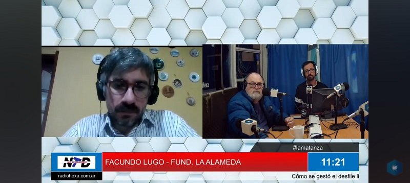 Facundo Lugo, representante de la organización “La Alameda”.