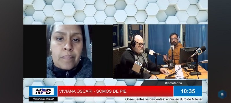 Viviana Oscari, a leader of the Somos Barrios de Pie.