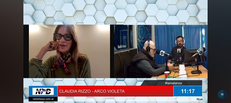 Claudia Rizzo, representante de la organización ‘Arco Violeta’.