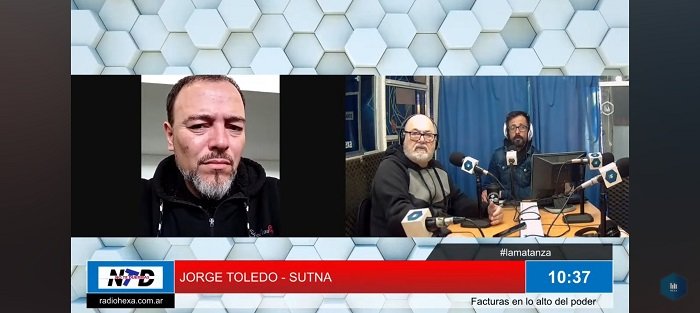 Jorge Toledo, a member of SUTNA.