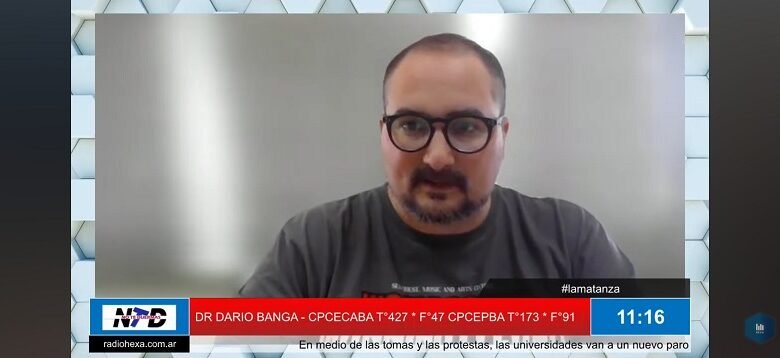 Darío Banga. analizó la situación de los salarios.