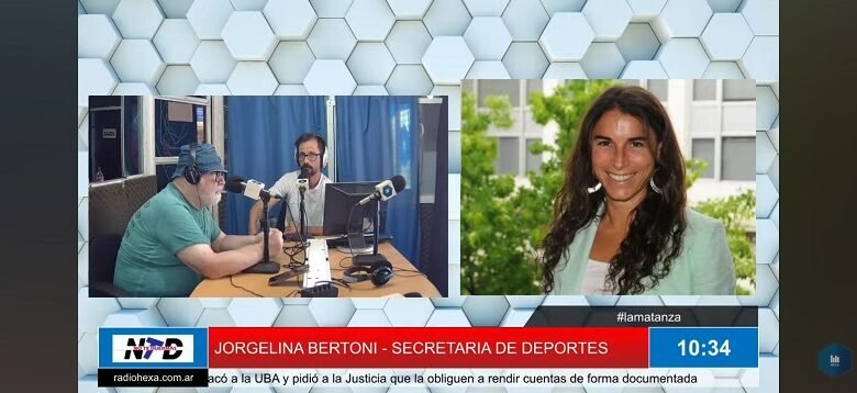 Jorgelina Bertoni, the Secretary of Sports for La Matanza.