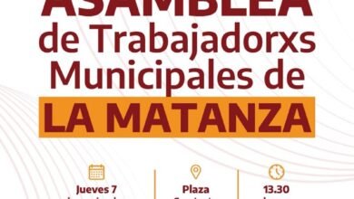 Cicop. En la Matanza la cita es el jueves 8 a las 13:30 hs.