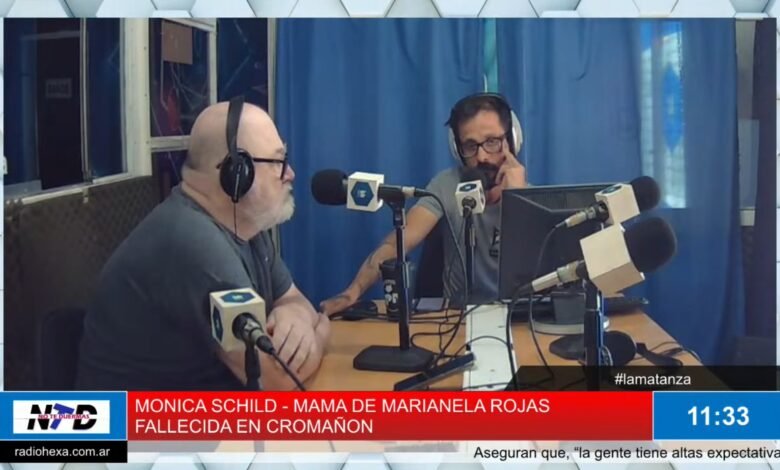 Monica Schild, madre de Marianela Rojas.