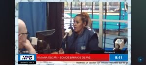 Viviana Oscari, referente de Somos Barrios de Pie.