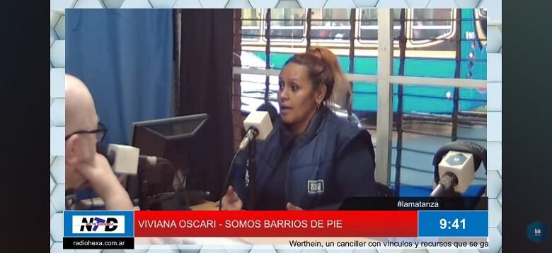 Viviana Oscari, referente de Somos Barrios de Pie.