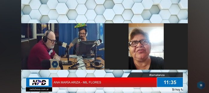 Ana María Ariza, representante de la agrupación Mil Flores.