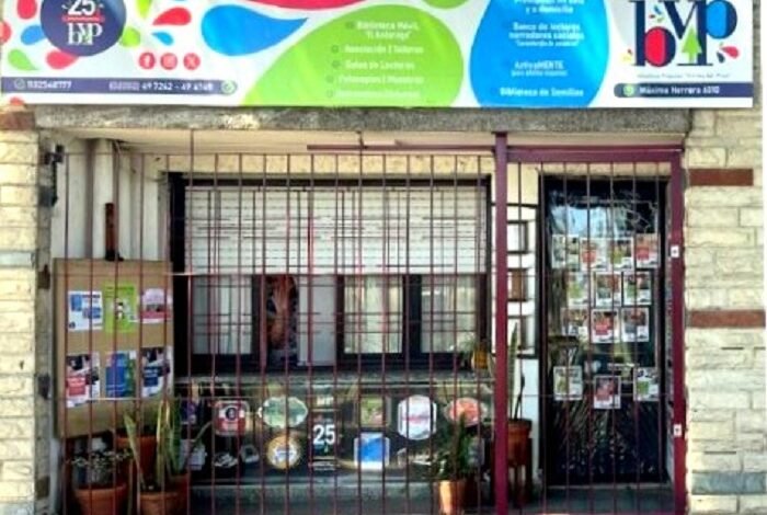 La biblioteca popular del sur del distrito de La Matanza.