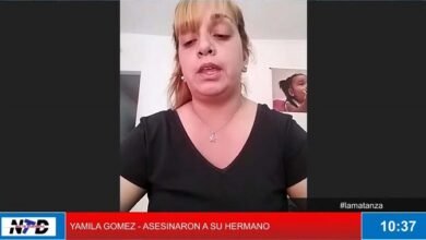 Yamila Gómez, hermana del trabajador que fue asesinado.