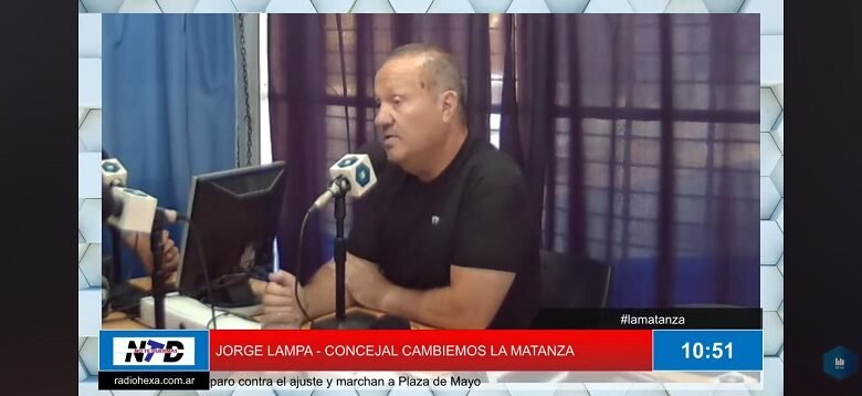 Jorge Lampa, concejal de La Matanza por el frente Cambiemos.