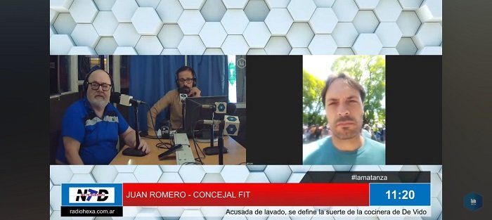 Juan Romero, concejal de La Matanza por el Frente de Izquierda.