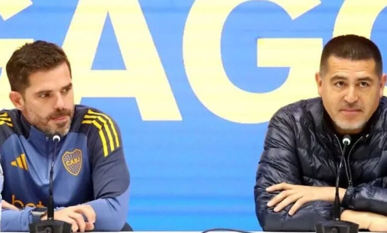 Gago y Riquelme se vieron las caras en Ezeiza.