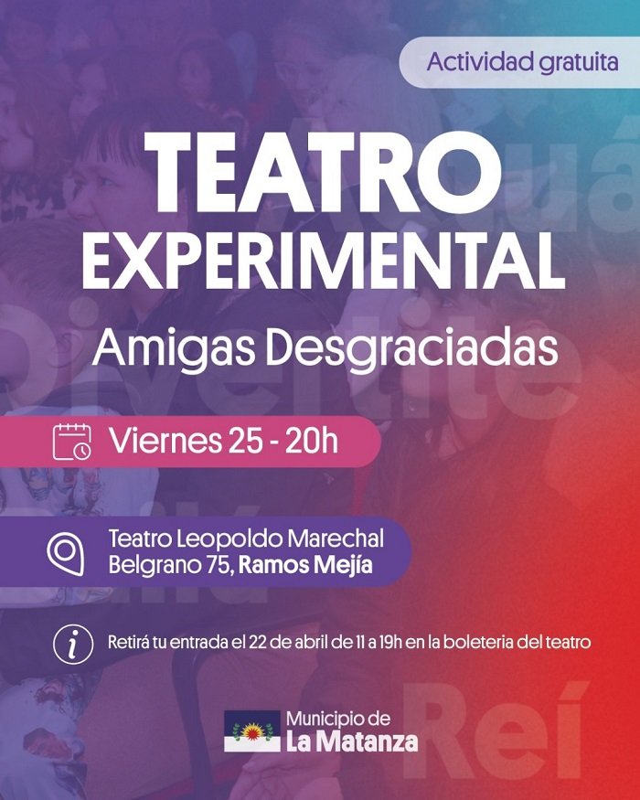 Cultura. Propuesta cultural imperdible en Ramos Mejía.