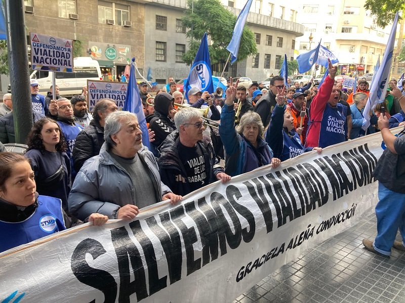 Vialidad. Graciela Aleñá, encabezó una contundente protesta.