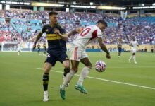El Xeneize igualó 2-2 con las Águilas en el Hard Rock Stadium.