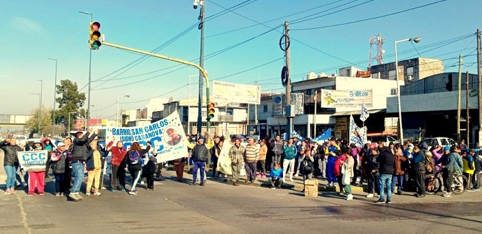 Corte. Movilización multisectorial contra la persecución.