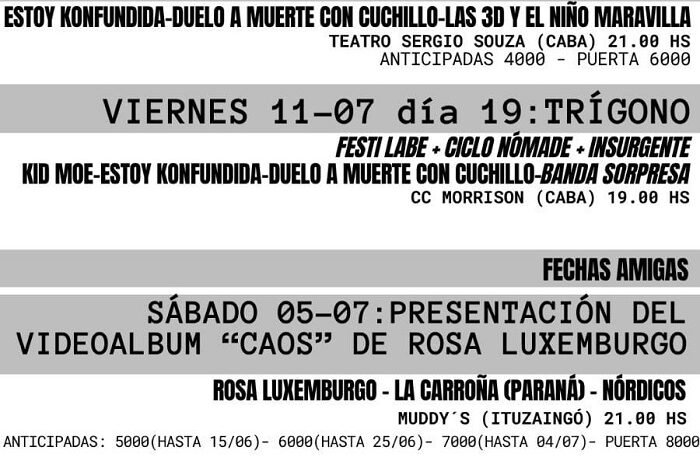 Poesía. Ciclo Multidisciplinario Insurgente.