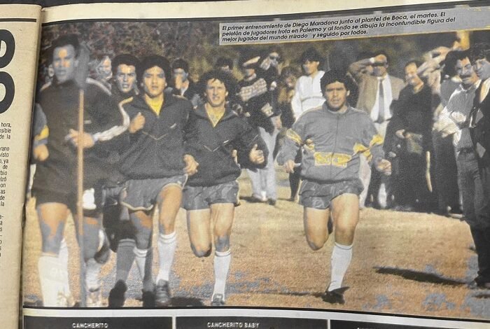 Carlos Daniel Díaz, recordó los entrenamientos con Maradona