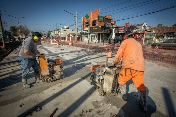 Obras. El Gobierno local continúa llevando a cabo obras.