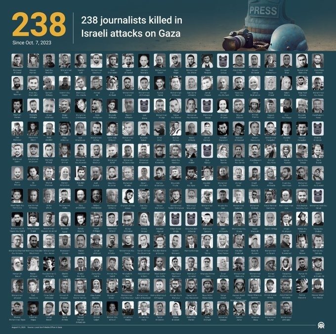 Periodistas. Fueron asesinados 5 periodistas.